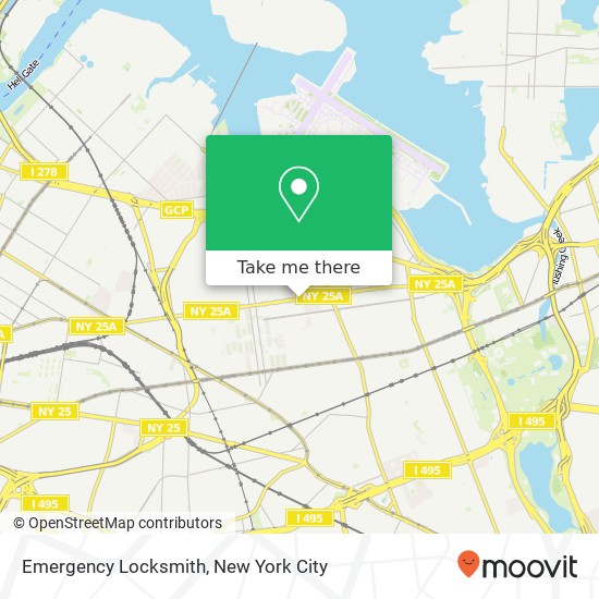 Emergency Locksmith map