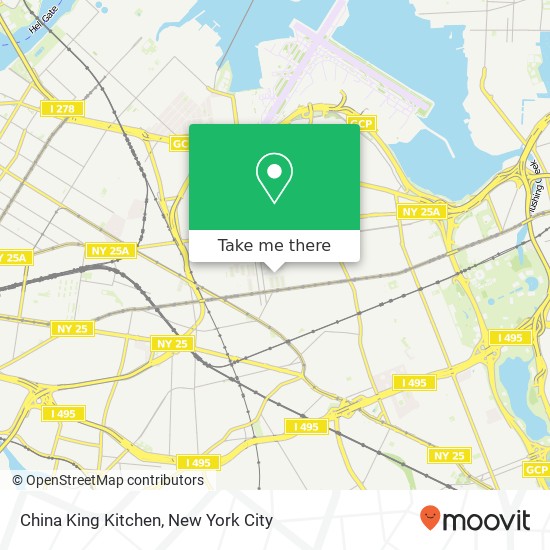 China King Kitchen map