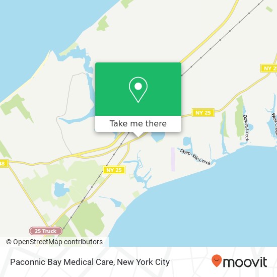 Paconnic Bay Medical Care map
