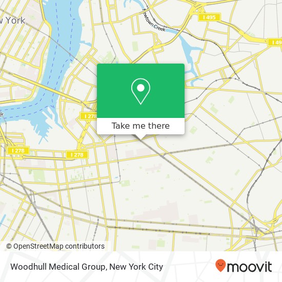 Woodhull Medical Group map