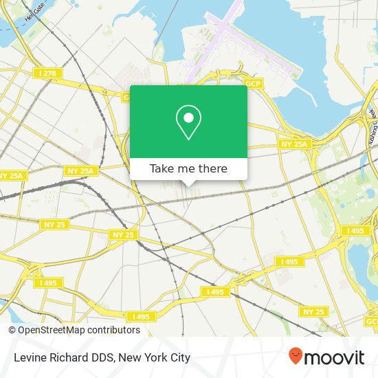 Levine Richard DDS map