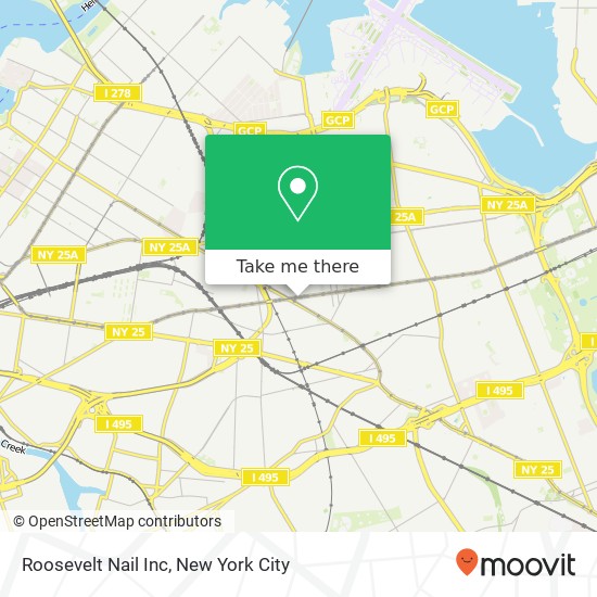 Mapa de Roosevelt Nail Inc