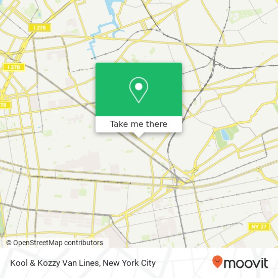 Mapa de Kool & Kozzy Van Lines