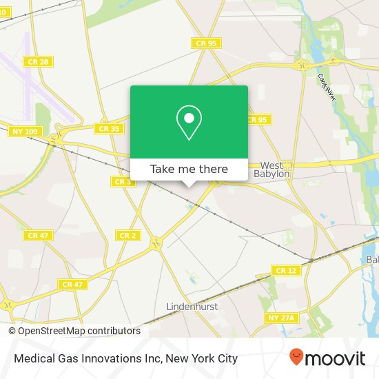 Mapa de Medical Gas Innovations Inc