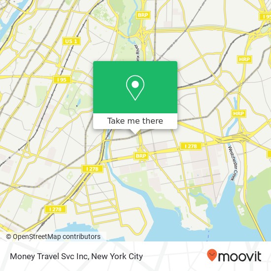 Money Travel Svc Inc map