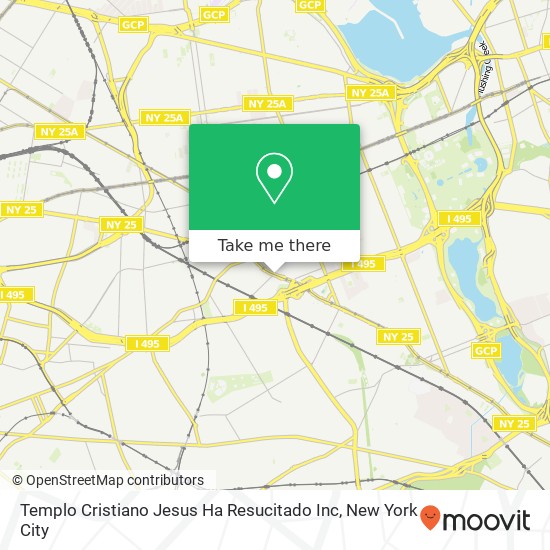 Mapa de Templo Cristiano Jesus Ha Resucitado Inc