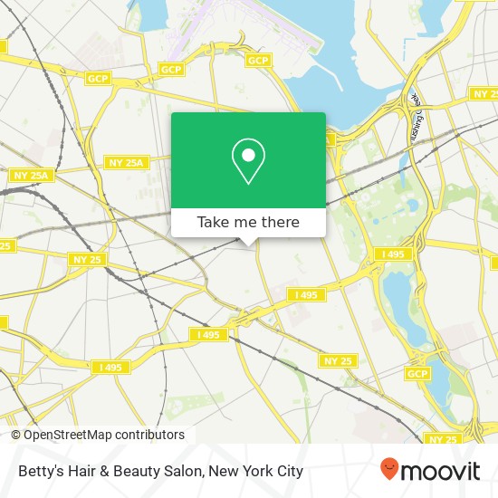 Betty's Hair & Beauty Salon map