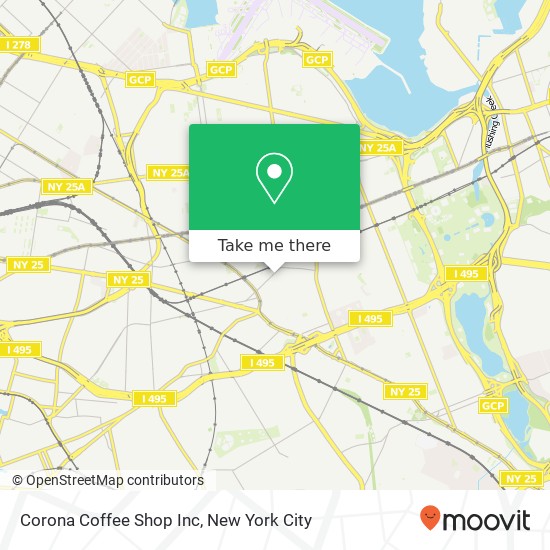 Mapa de Corona Coffee Shop Inc