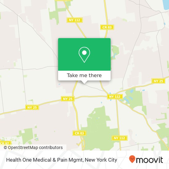 Health One Medical & Pain Mgmt map