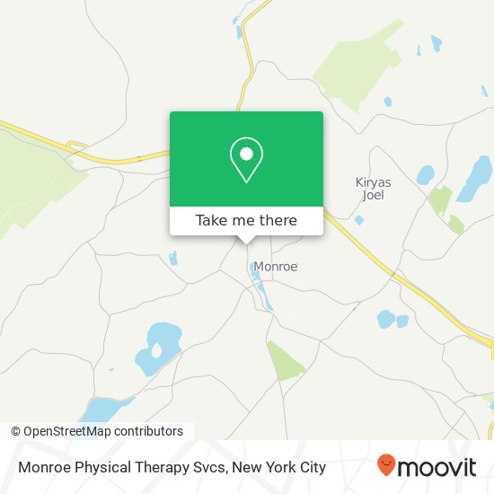 Monroe Physical Therapy Svcs map