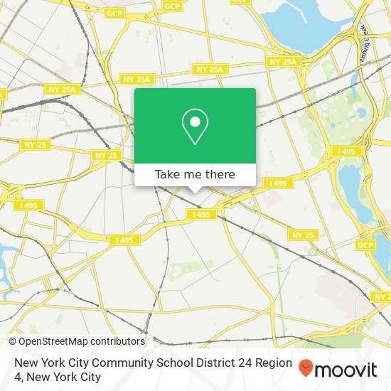 New York City Community School District 24 Region 4 map