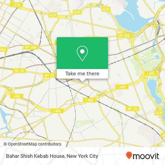 Mapa de Bahar Shish Kebab House