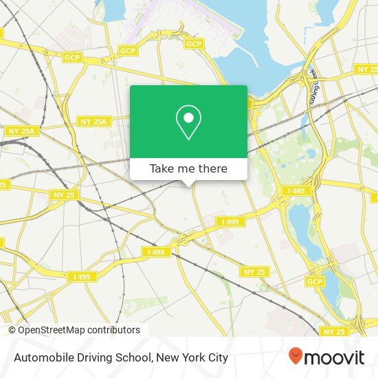 Automobile Driving School map