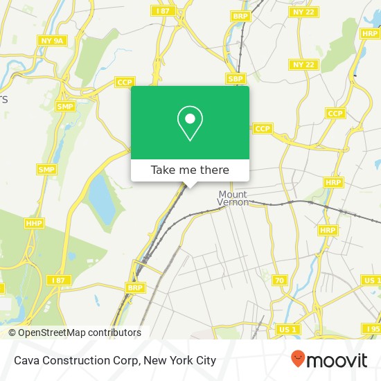 Mapa de Cava Construction Corp