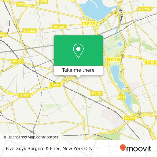 Mapa de Five Guys Burgers & Fries