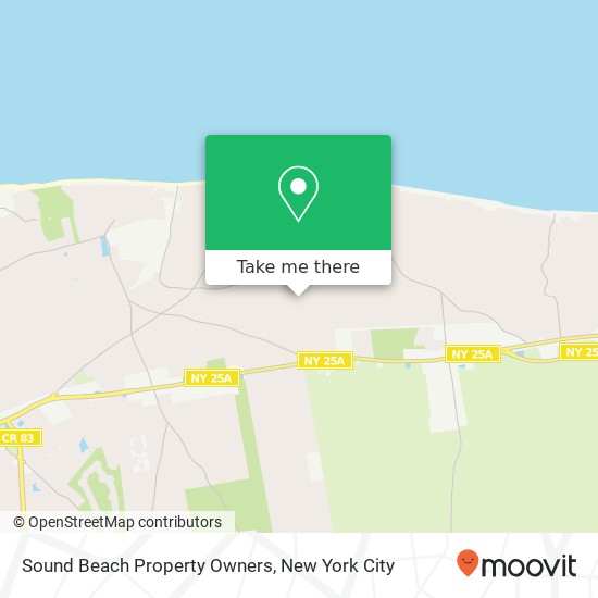Mapa de Sound Beach Property Owners