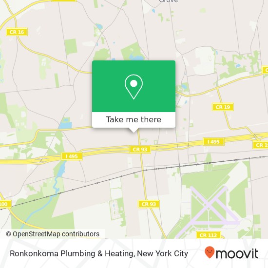 Mapa de Ronkonkoma Plumbing & Heating