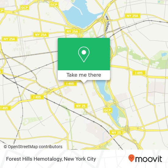 Mapa de Forest Hills Hemotalogy