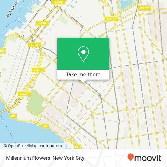 Millennium Flowers map