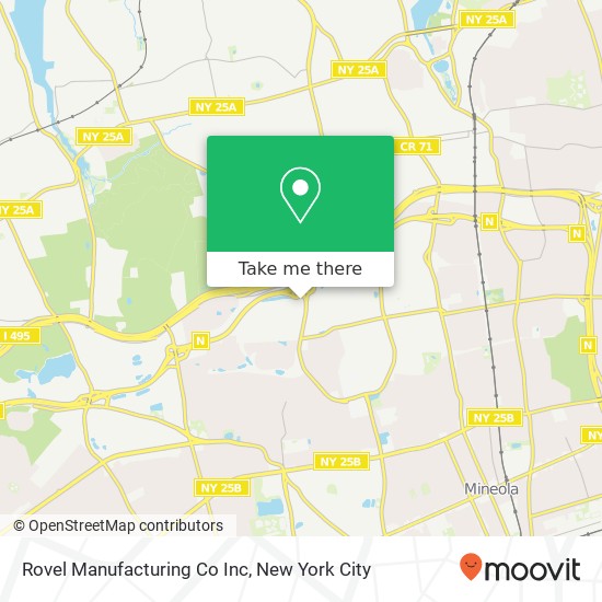 Rovel Manufacturing Co Inc map