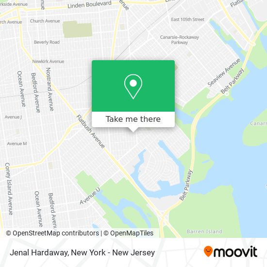 Jenal Hardaway map