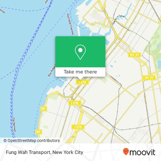 Fung Wah Transport map