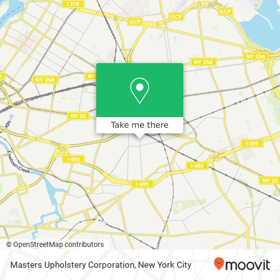 Masters Upholstery Corporation map