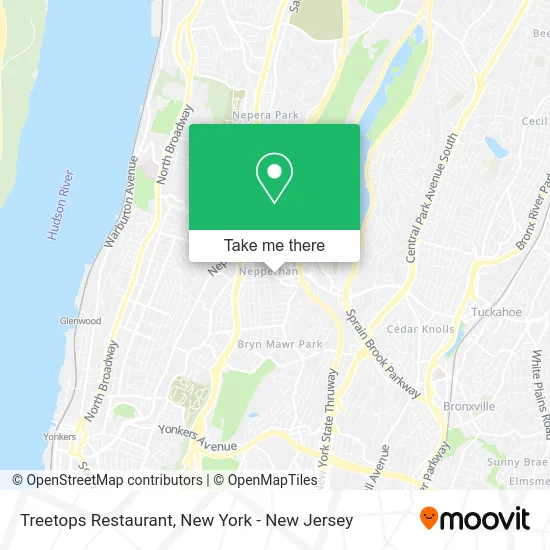 Treetops Restaurant map