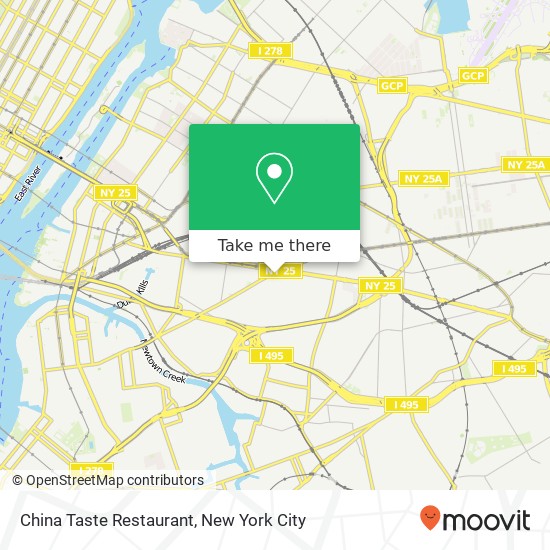 China Taste Restaurant map
