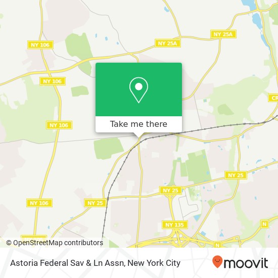 Astoria Federal Sav & Ln Assn map