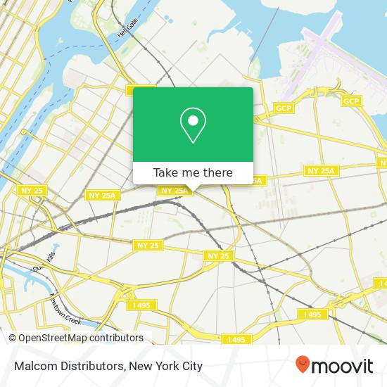 Malcom Distributors map