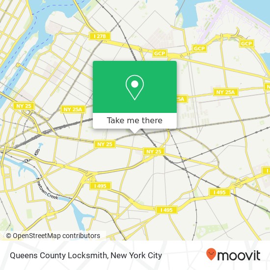 Mapa de Queens County Locksmith