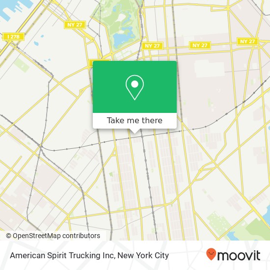 Mapa de American Spirit Trucking Inc