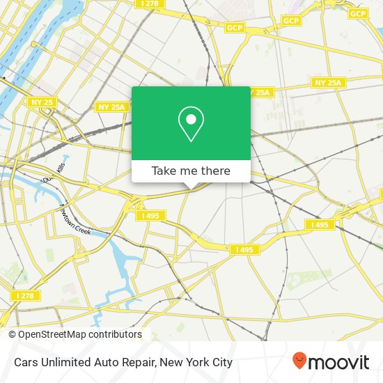 Cars Unlimited Auto Repair map