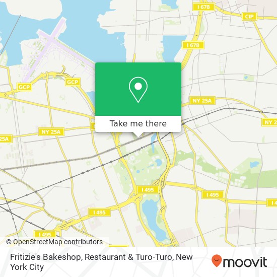 Fritizie's Bakeshop, Restaurant & Turo-Turo map