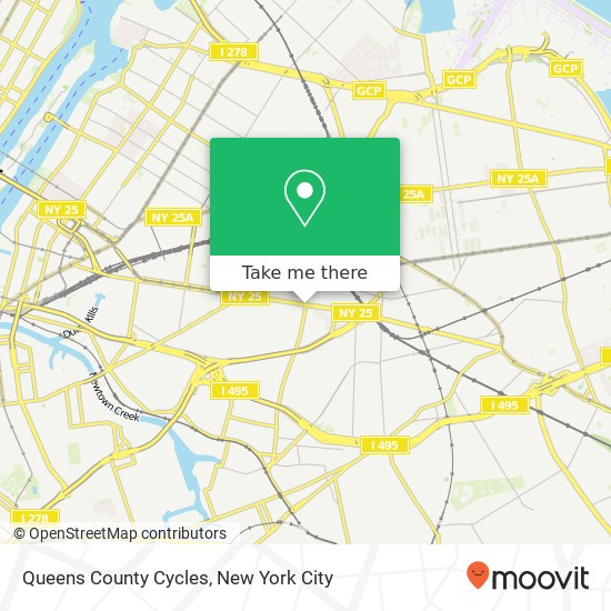 Queens County Cycles map