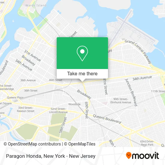 Paragon Honda map