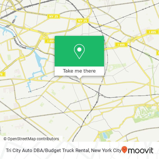 Tri City Auto DBA / Budget Truck Rental map