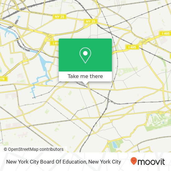New York City Board Of Education map