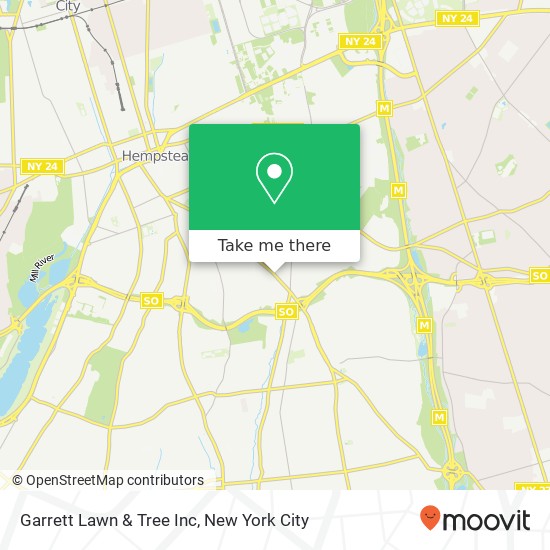 Garrett Lawn & Tree Inc map