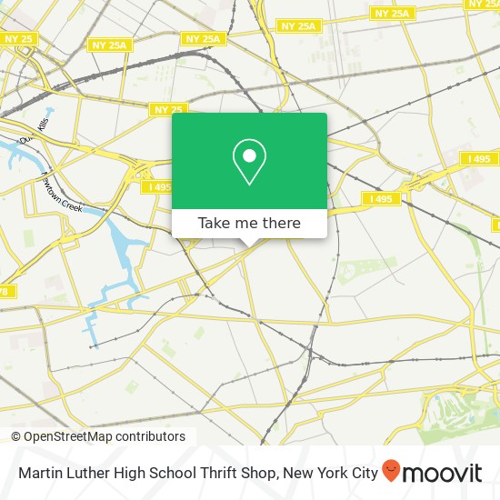 Martin Luther High School Thrift Shop map