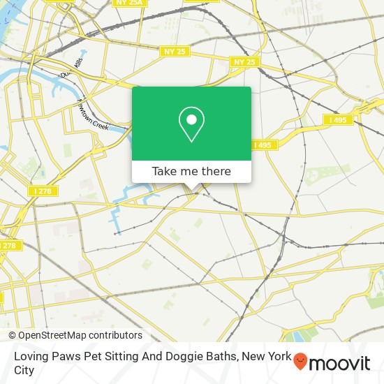 Loving Paws Pet Sitting And Doggie Baths map