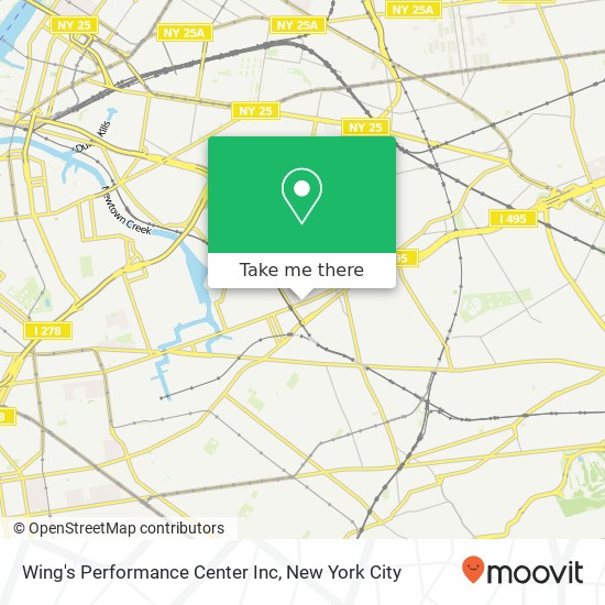 Mapa de Wing's Performance Center Inc