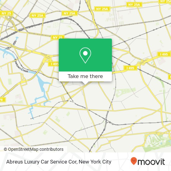 Abreus Luxury Car Service Cor map