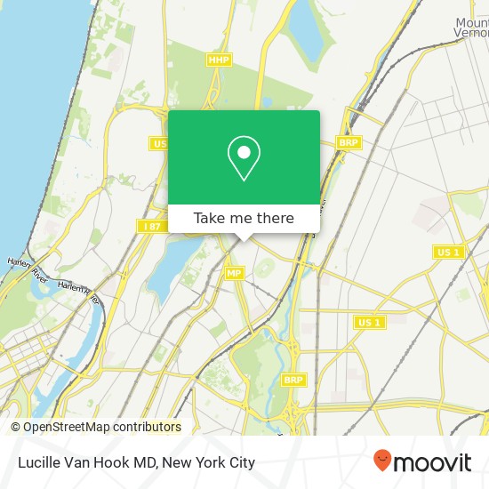Mapa de Lucille Van Hook MD