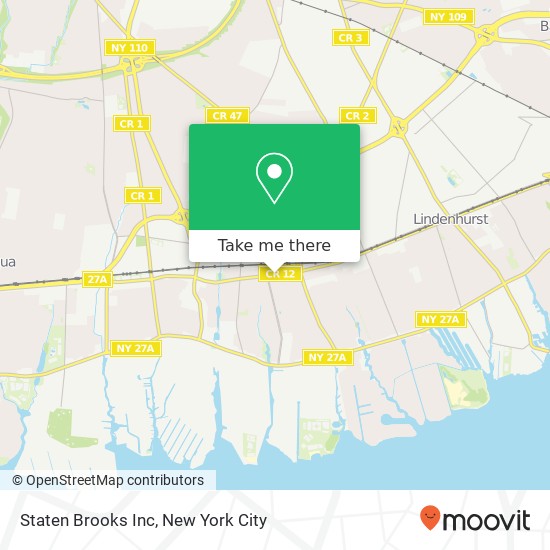 Mapa de Staten Brooks Inc