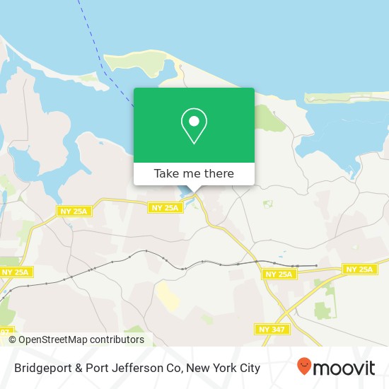 Mapa de Bridgeport & Port Jefferson Co