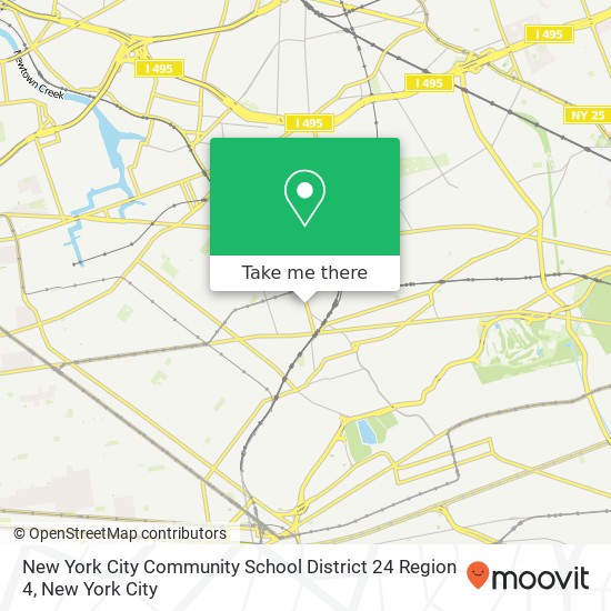 New York City Community School District 24 Region 4 map