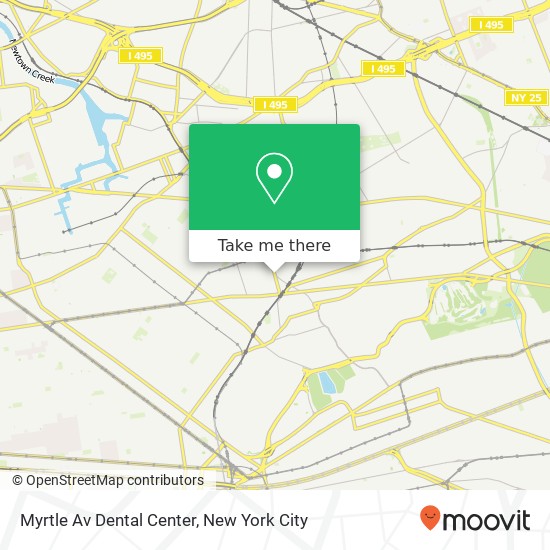 Mapa de Myrtle Av Dental Center