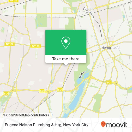 Eugene Nelson Plumbing & Htg map